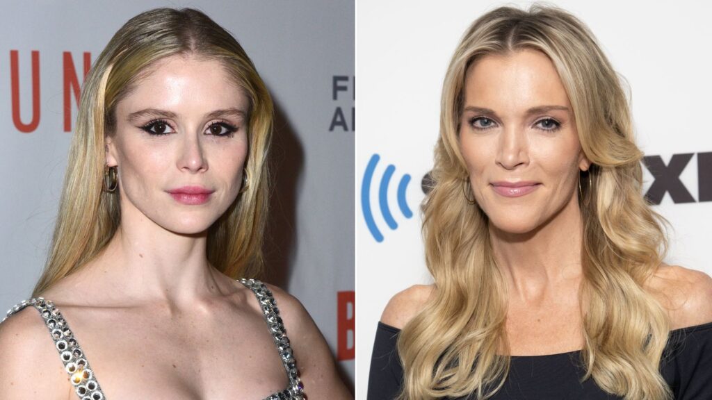 Erin Moriarty on the left and Megyn Kelly on the right