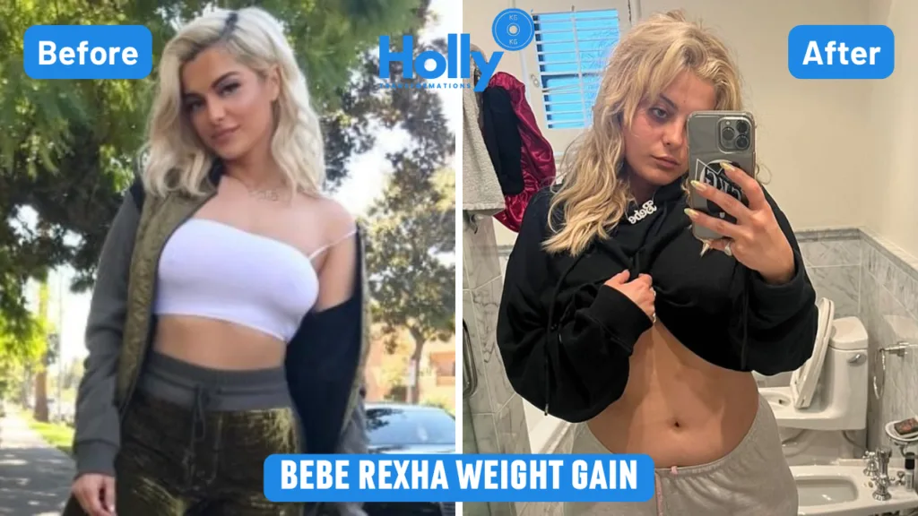 Bebe Rexha Weight Gain Before and After Image