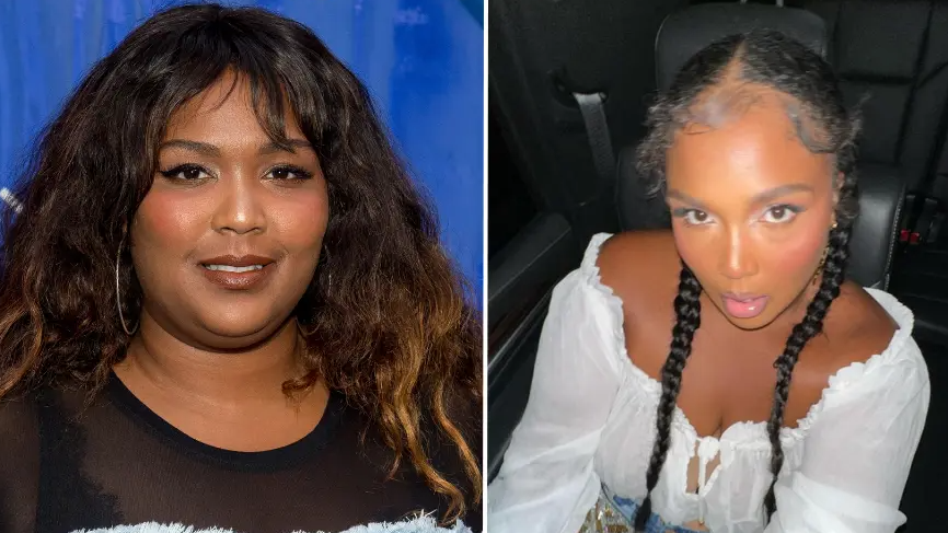 Lizzo's Shocking Weight Loss in a before and after image